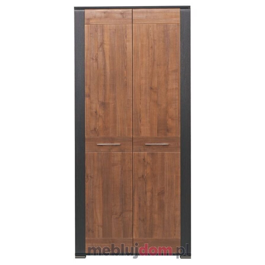 Szafa NAOMI NA-7 Z oświetleniem LED, Orzech + wenge