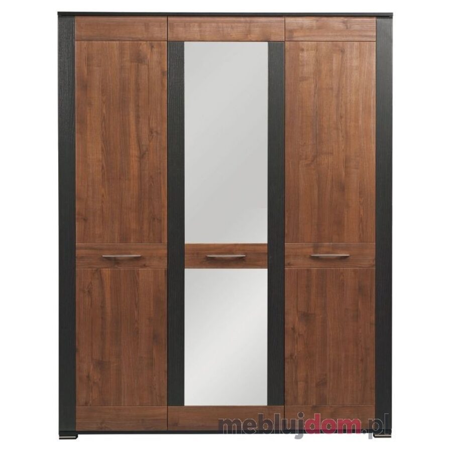 Szafa NAOMI NA-8 Z oświetleniem LED, Orzech + wenge