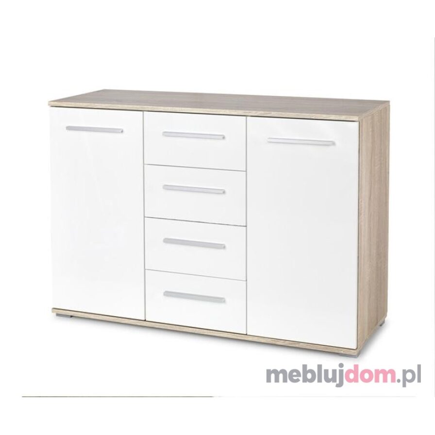 Komoda LIMA KM-4 Halmar dąb sonoma + biały