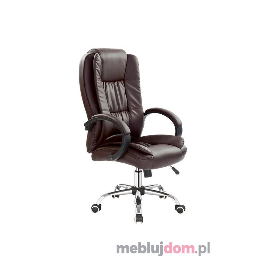 Fotel obrotowy RELAX Halmar ciemno brązowy