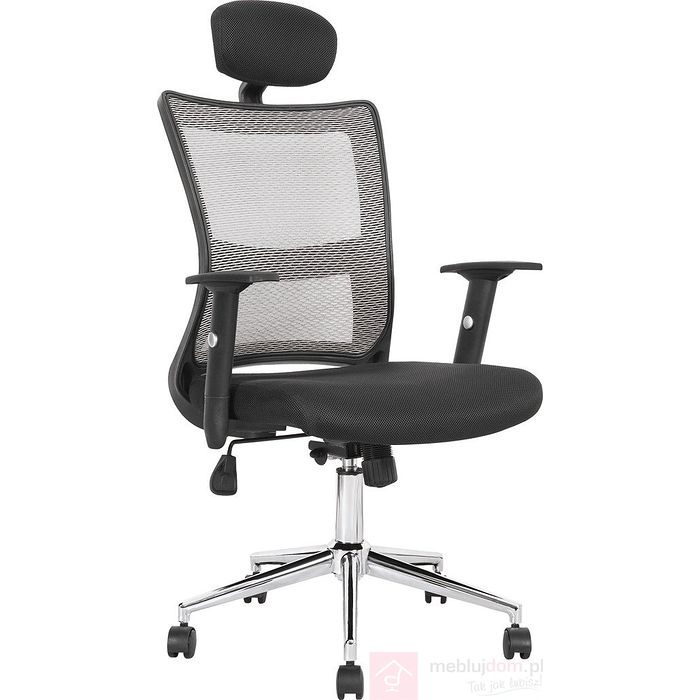 Fotel obrotowy NEON Halmar Czarno-szary