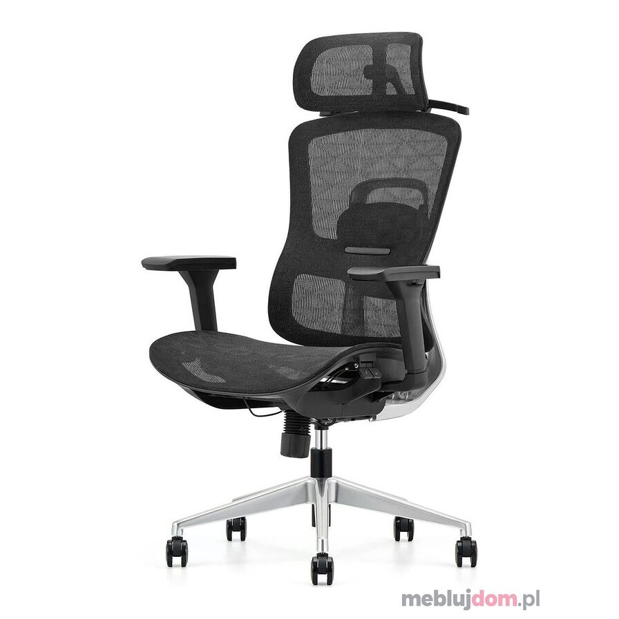 Czarny fotel ergonomiczny HOMER S