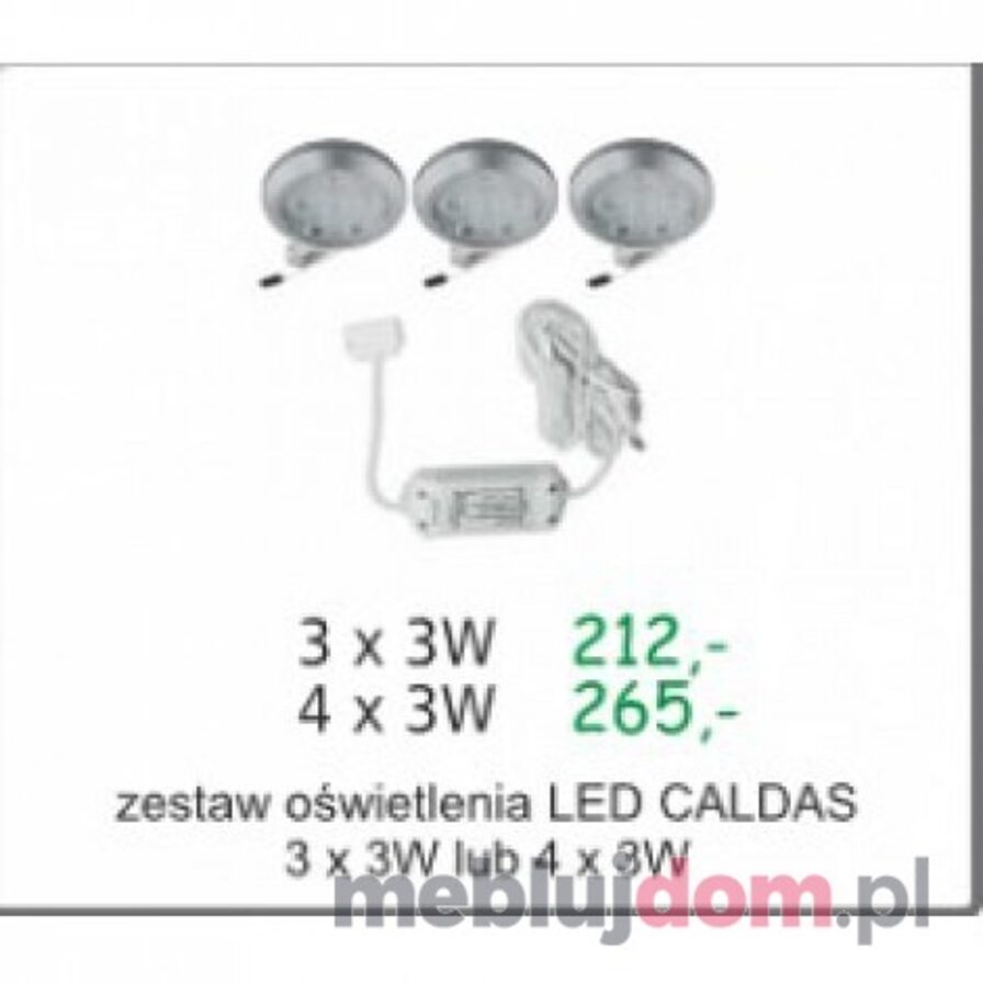 Zestaw oświetlenia LED CALDAS KAM Meble