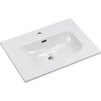 Umywalka meblowa jednokomorowa FLY WHITE GLOSS UM 60-46 DP ( E-8073-60 )