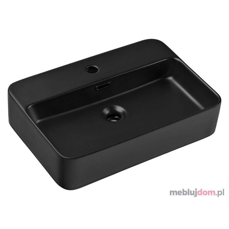 Umywalka nablatowa TRUST 2 BLACK ( E-6282 ) w czarnym odcieniu