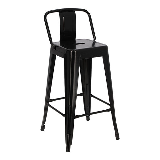 Hoker Paris Back short 66cm czarny insp.Tolix
