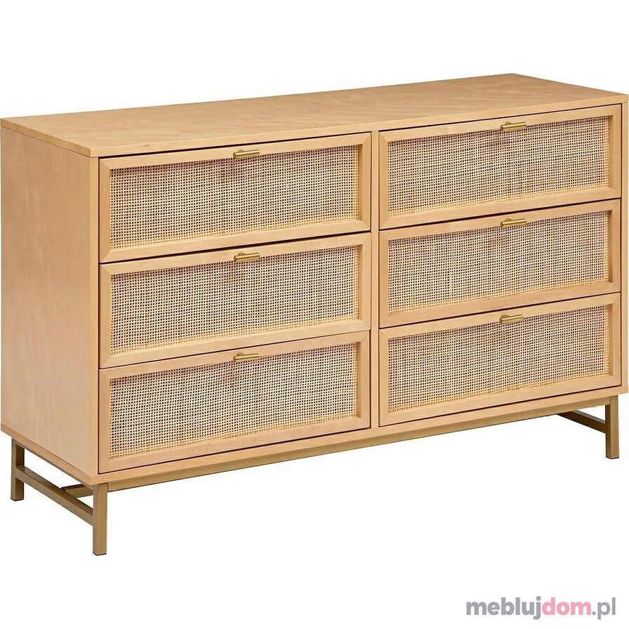 Szeroka komoda Rayo rattan