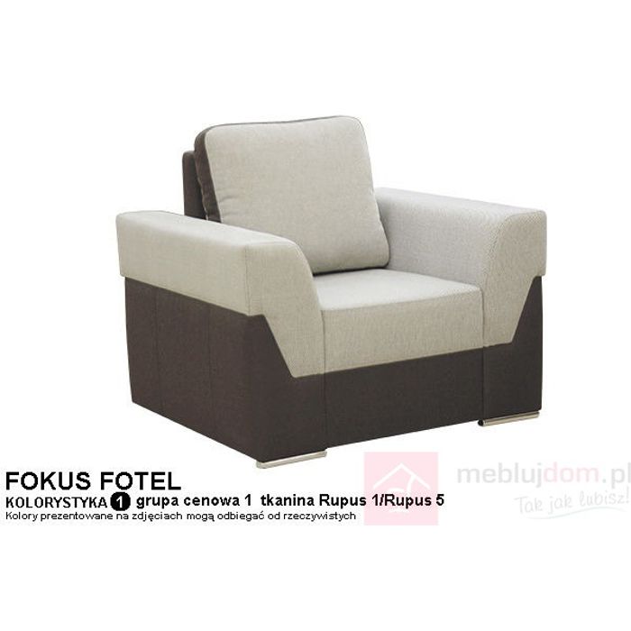 Fotel FOKUS (Tkanina Rupus 1 + Rupus 5)