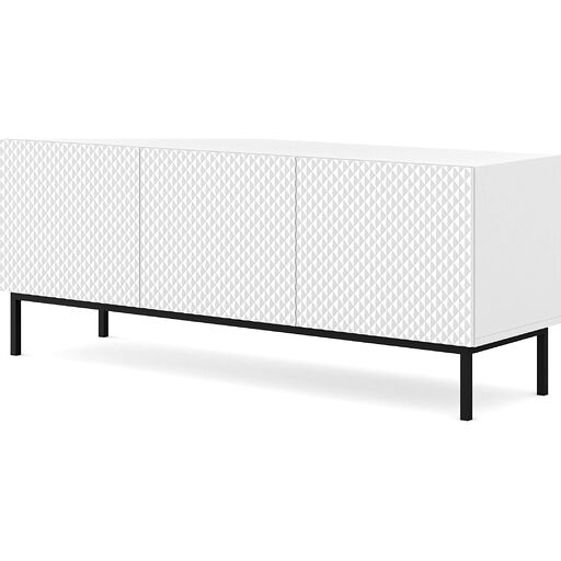 Szafka RTV RAVENNA DIAMOND 150 GLOSS BLACK FRAME