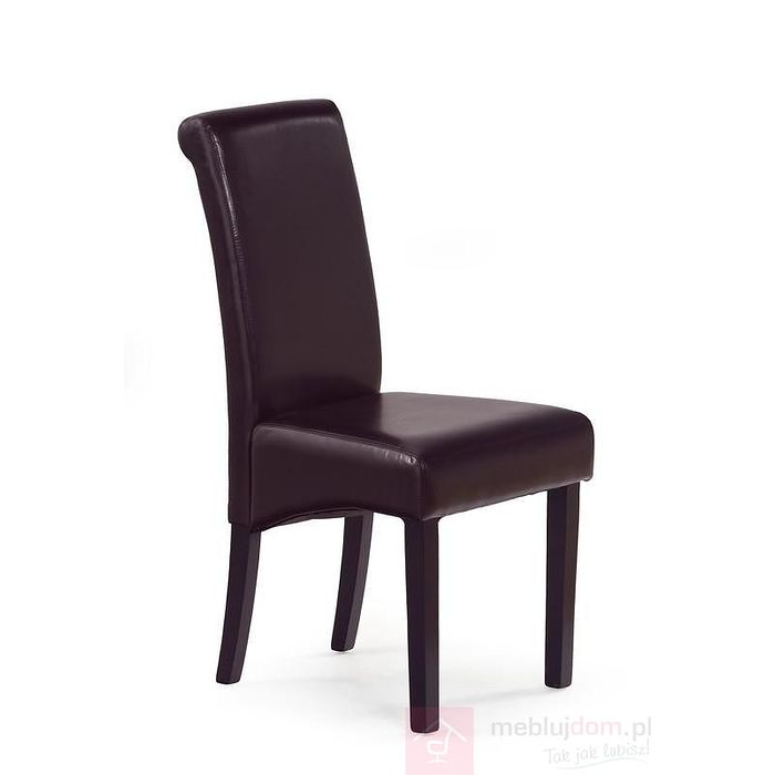 Krzesło NERO Halmar Wenge + ciemny brąz