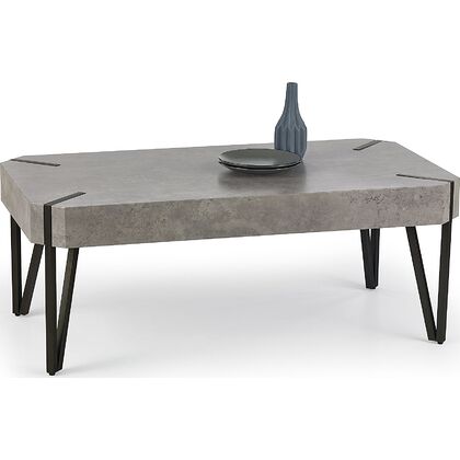 Ława EMILY Halmar (Beton + czarny)