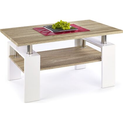 Ława DIANA H MDF Halmar Dąb sonoma + biały, 60x110 cm