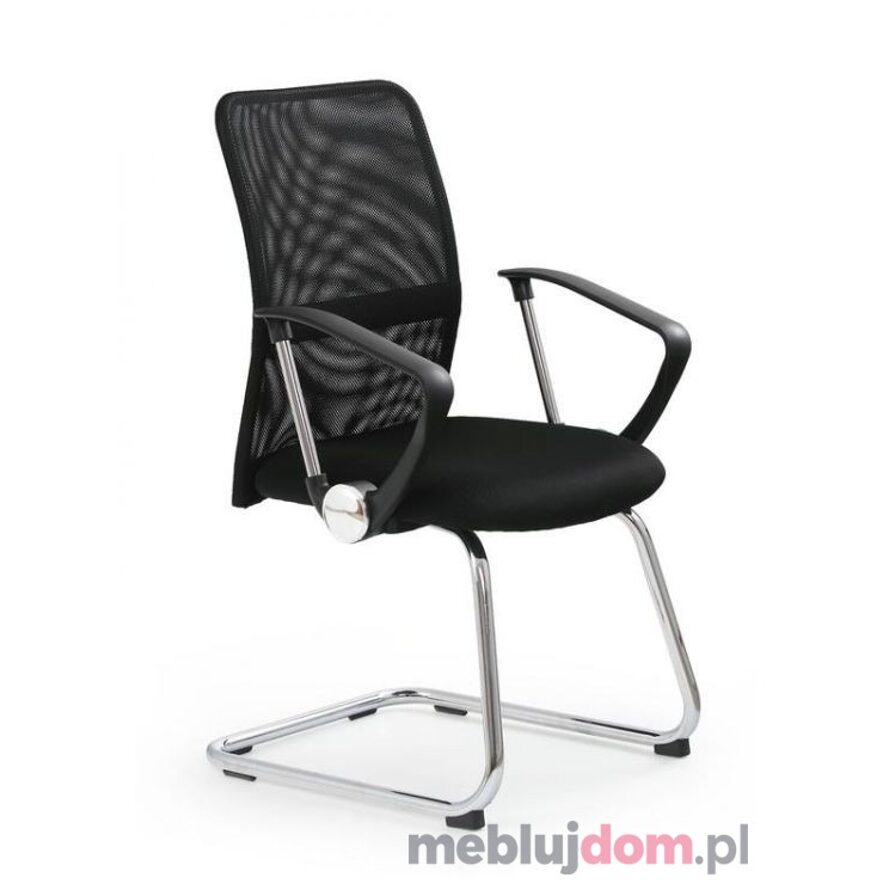 Fotel VIRE SKID Halmar Czarny