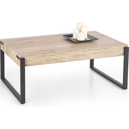 Ława CAPRI Halmar (Dąb sanremo + czarny)