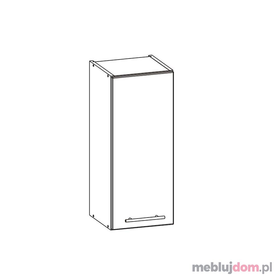 Szafka górna TIFFANY T2/G30 (Biały + biały połysk)