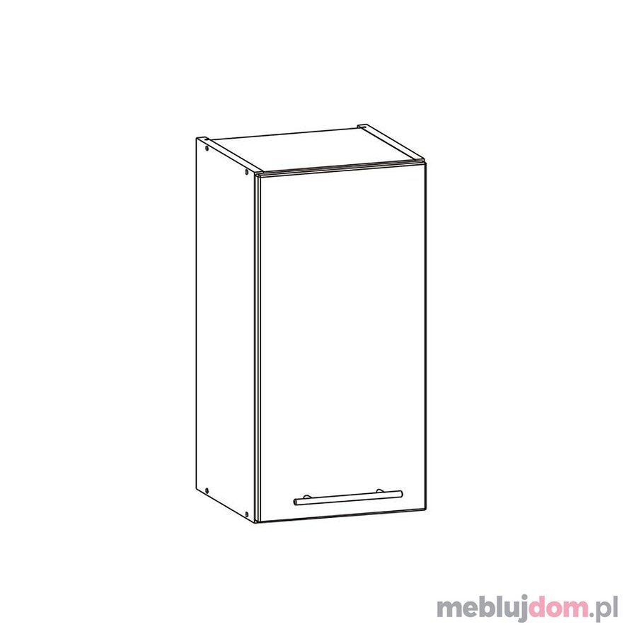 Szafka górna TIFFANY T3/G40 (Biały + biały połysk)