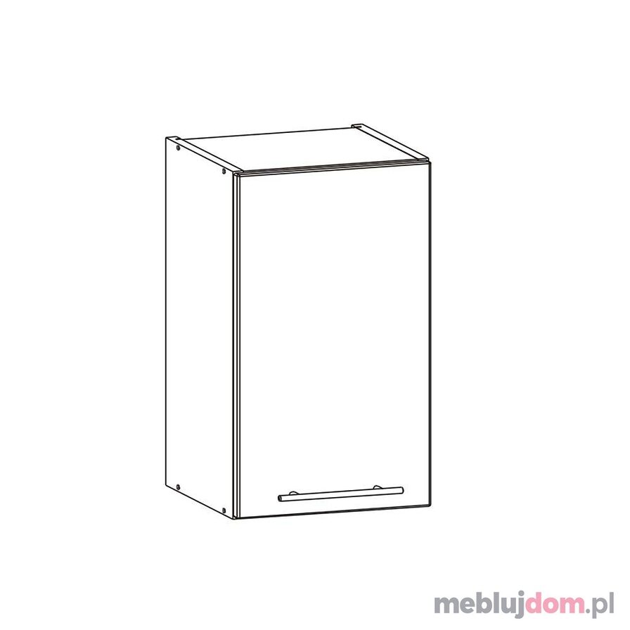 Szafka górna TIFFANY T4/G45 (Biały + biały połysk)