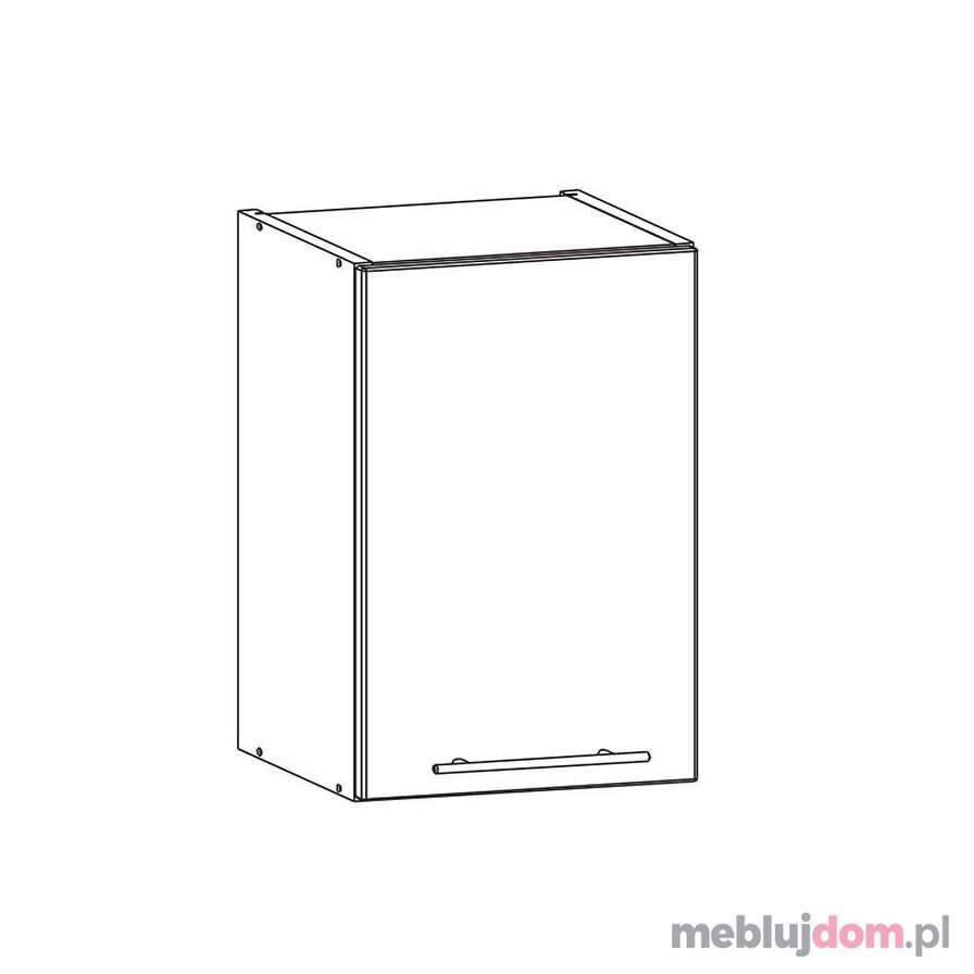 Szafka górna TIFFANY T5/G50 (Biały + biały połysk)