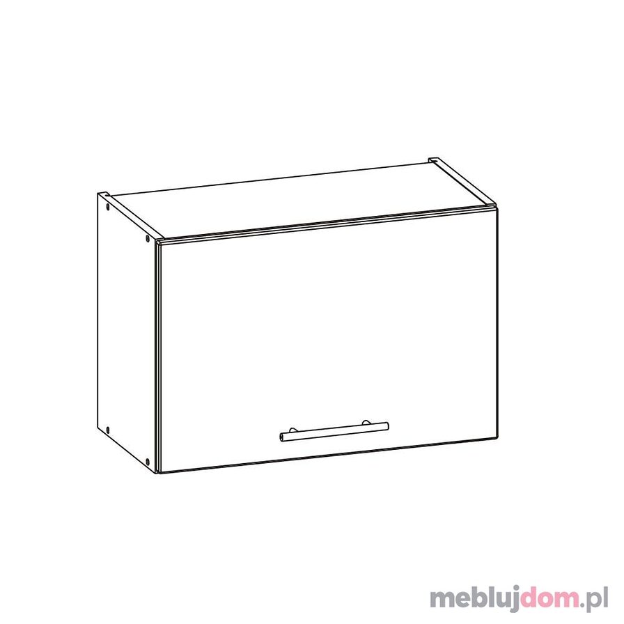 Szafka górna TIFFANY T6/G50o (Biały + biały połysk)