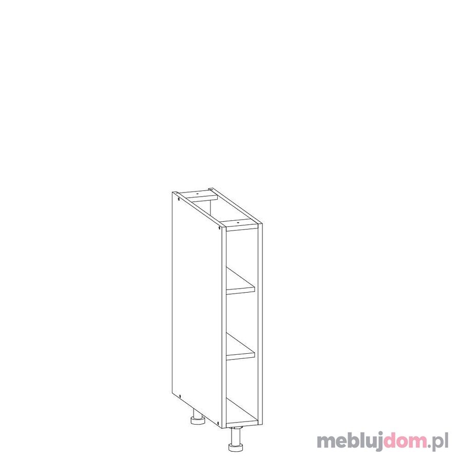 Szafka dolna TIFFANY T13/D15 (Biały + biały połysk)