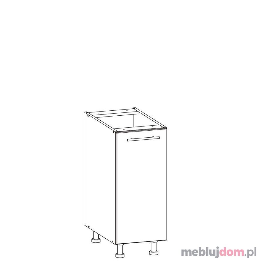 Szafka dolna TIFFANY T15/D40 (Biały + biały połysk)
