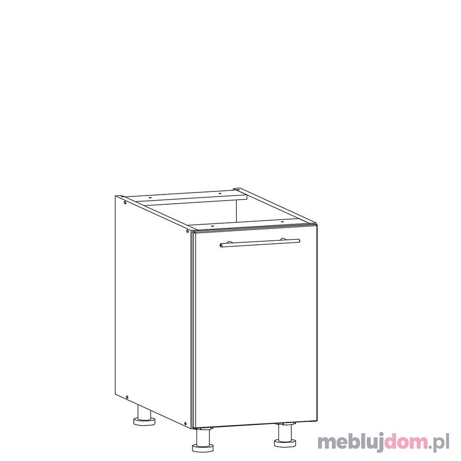 Szafka dolna TIFFANY T19/D60 (Biały + biały połysk)