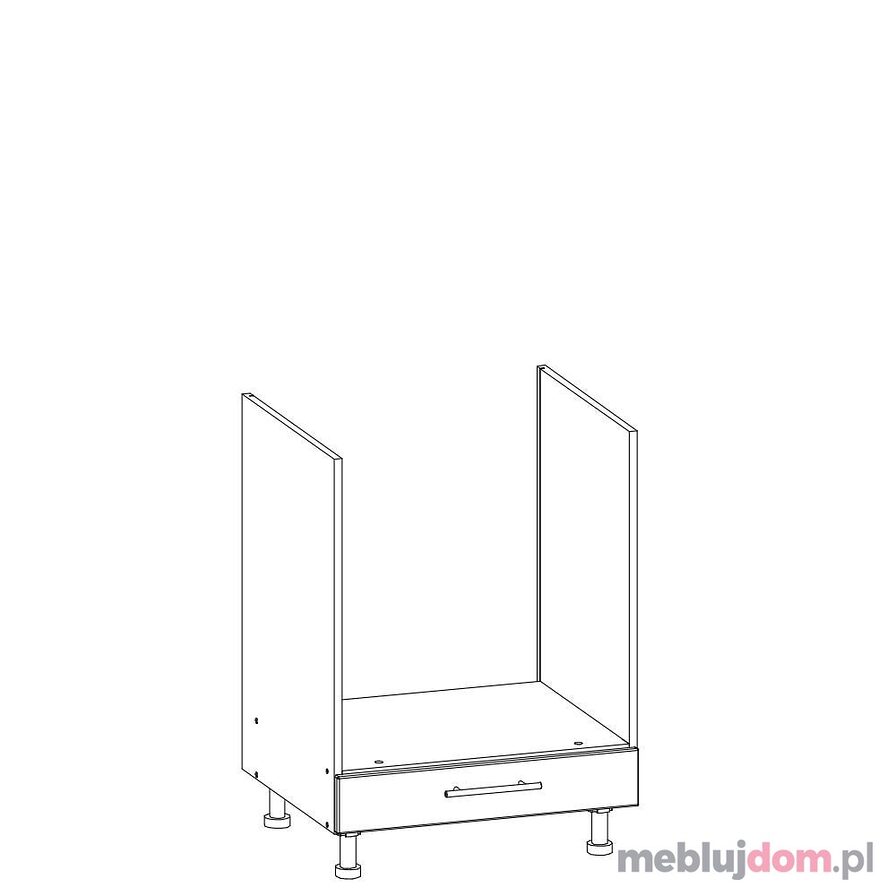 Szafka dolna TIFFANY T21/D60P (Biały + biały połysk)