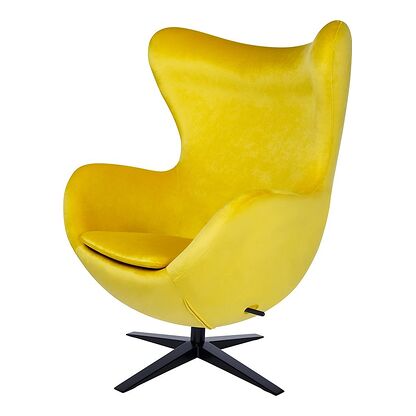 Fotel EGG SZEROKI VELVET BLACK