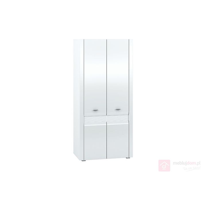 Szafa ARKO 01 biały + MDF biały połysk