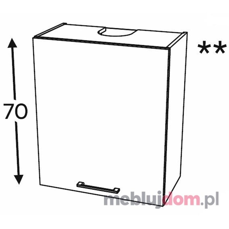 Szafka górna MONO WO60.1 z okapem