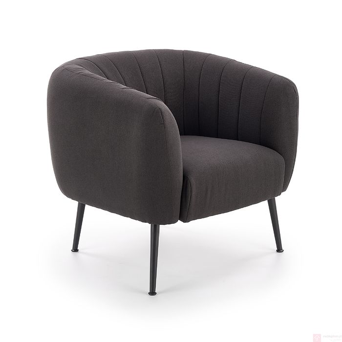 Fotel LUSSO Halmar ciemny popiel