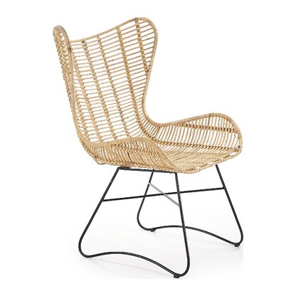 Fotel INDIANA Halmar rattan widok z boku