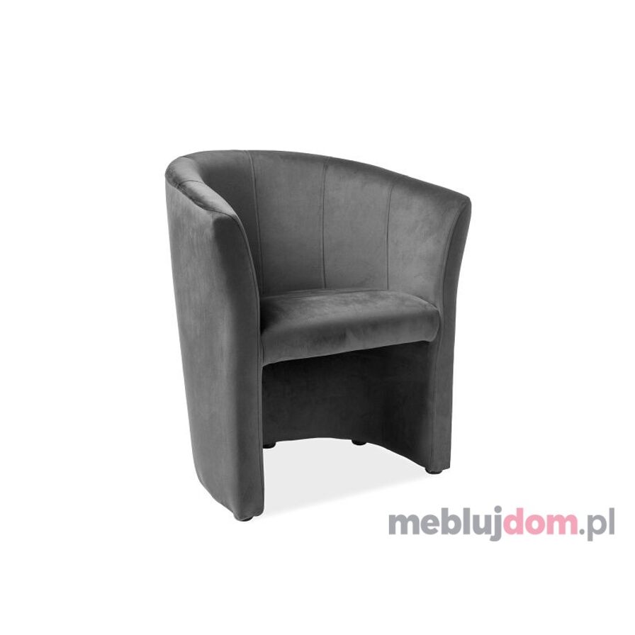 Fotel TM-1 Velvet Signal Bluvel 14 szary