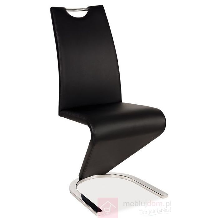 Krzesło H-090 chrom Signal Czarny