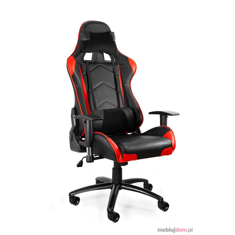 Fotel gamingowy DYNAMIQ V5 czarno-czerwony