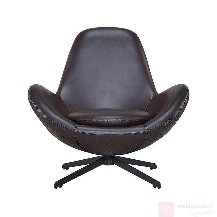 Fotel obrotowy ALEX brąz frontalnie