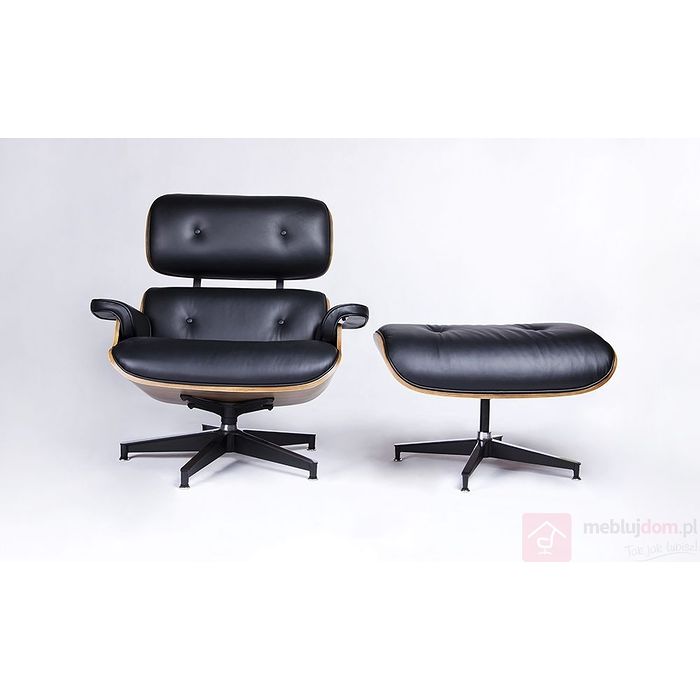 Fotel LOUNGE HM PREMIUM SZEROKI czarny frontem