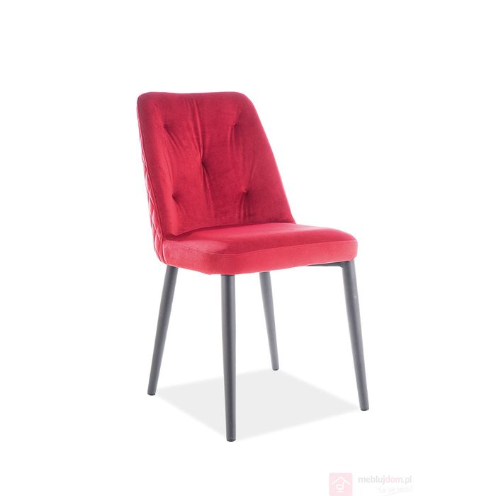 Krzesło DURAN VELVET Signal bordo 59