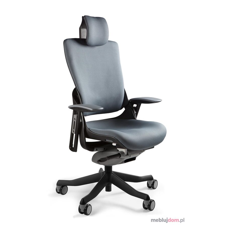 Fotel ergonomiczny WAU 2 Tkanina czarny BL417 SlateGrey