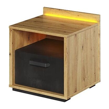 Stolik nocny z oświetleniem QUBIC QB-10