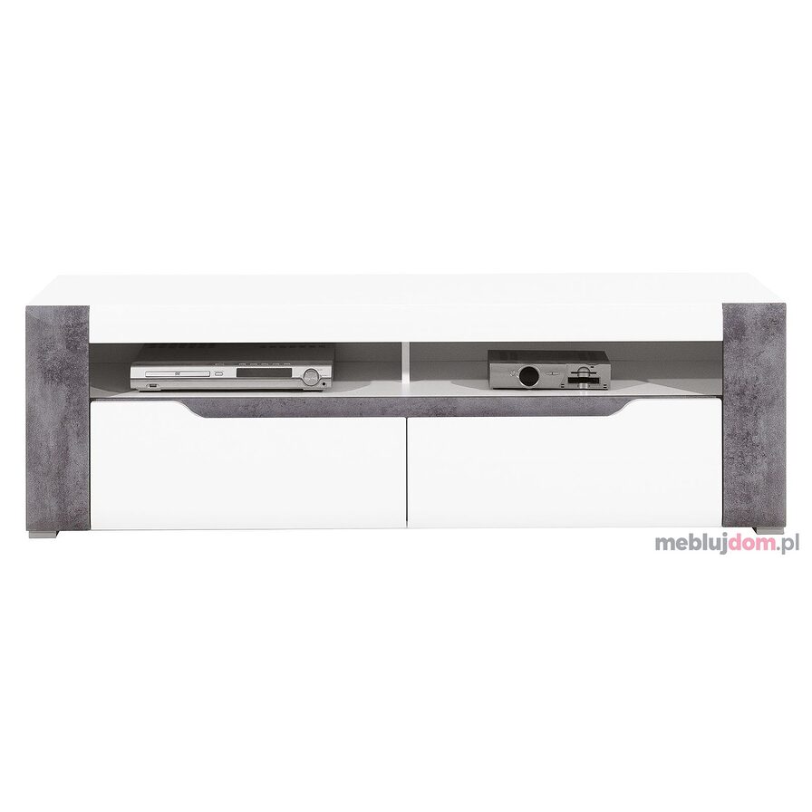 Szafka RTV BRANDO B1 biel + beton