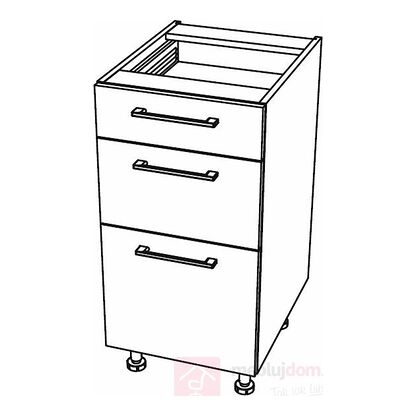 Szafka dolna MONO BLACK DSS3