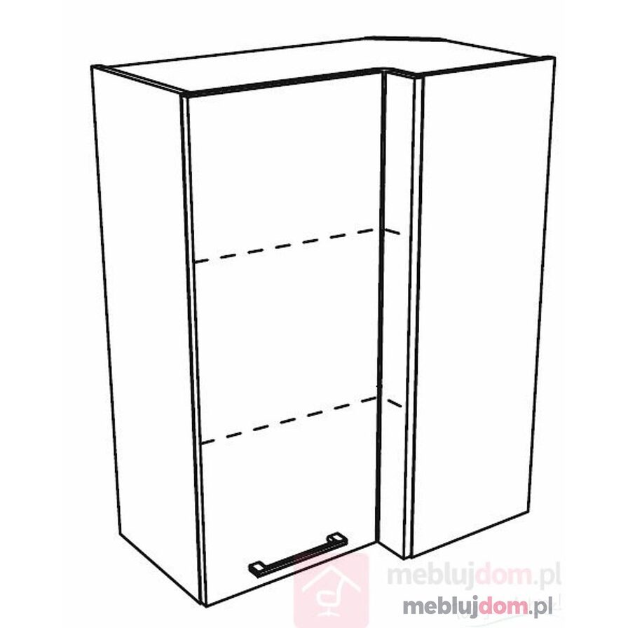 Szafka wisząca KAMMONO BLACK WRP70x40 90 narożna
