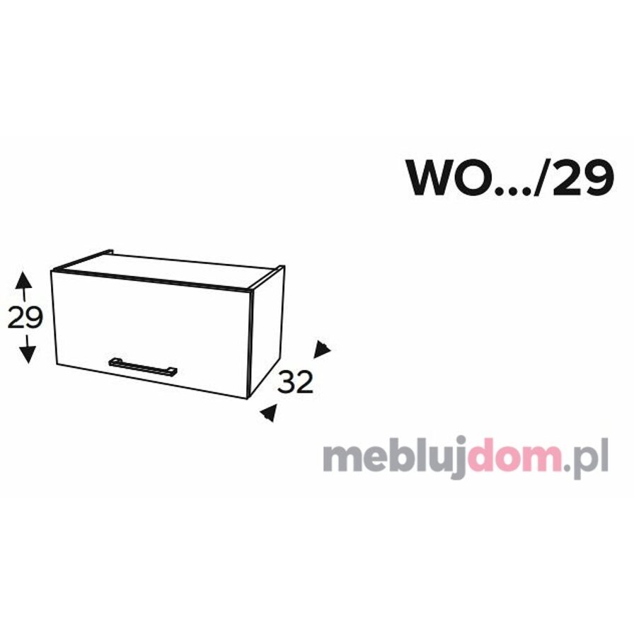 Szafka wisząca KAMMONO BLACK WO 29