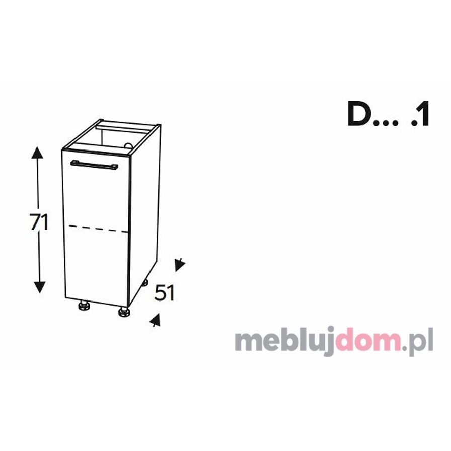 Szafka dolna KAMMONO CLASSIC D1