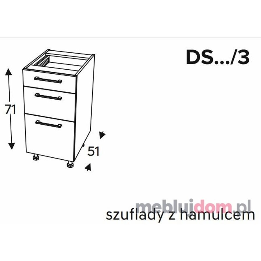 Szafka dolna KAMMONO CLASSIC DS3