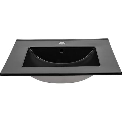 Umywalka ceramiczna LAVA BLACK 60 cm