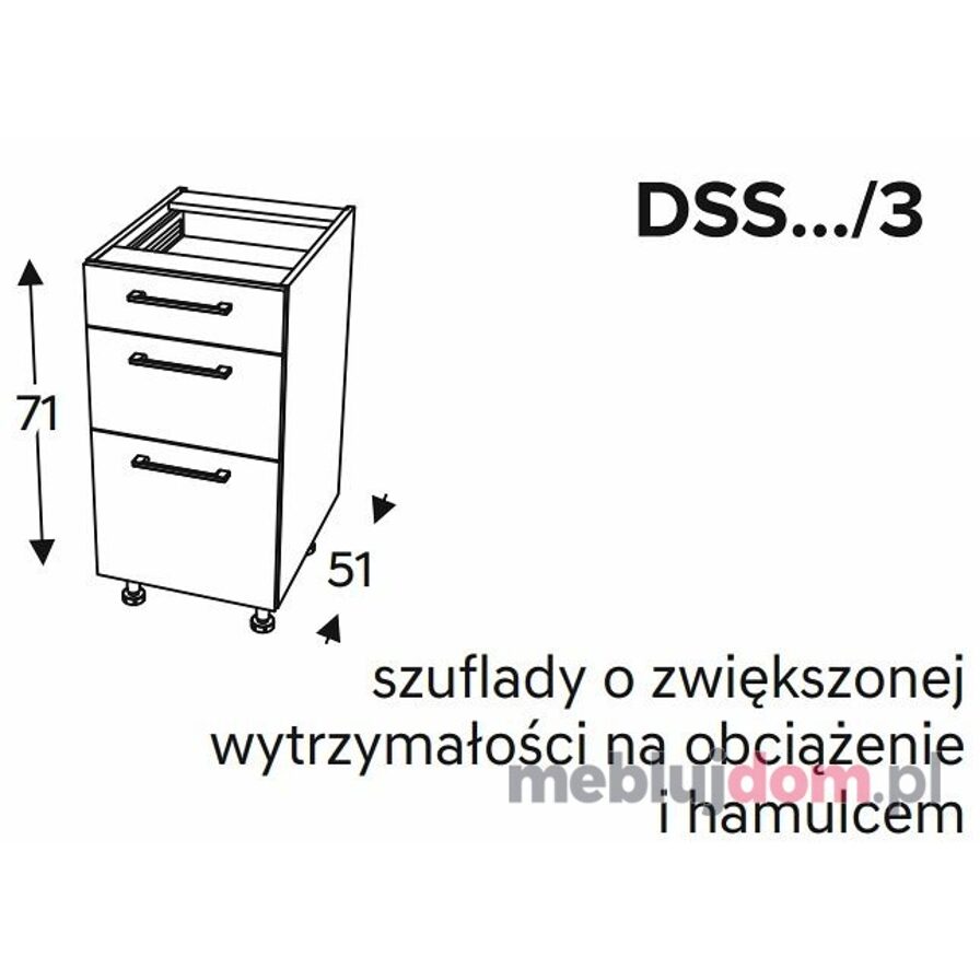 Szafka dolna KAMMONO CLASSIC DSS3