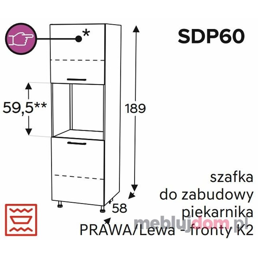 Szafka dolna KAMMONO CLASSIC SDP60