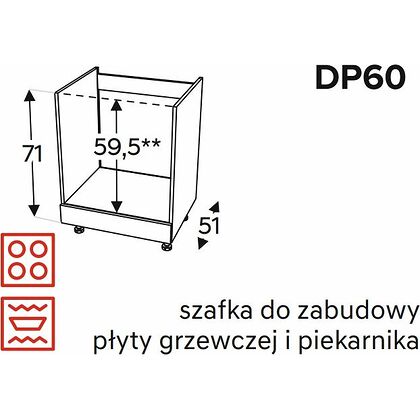 Szafka dolna KAMMONO CLASSIC DP